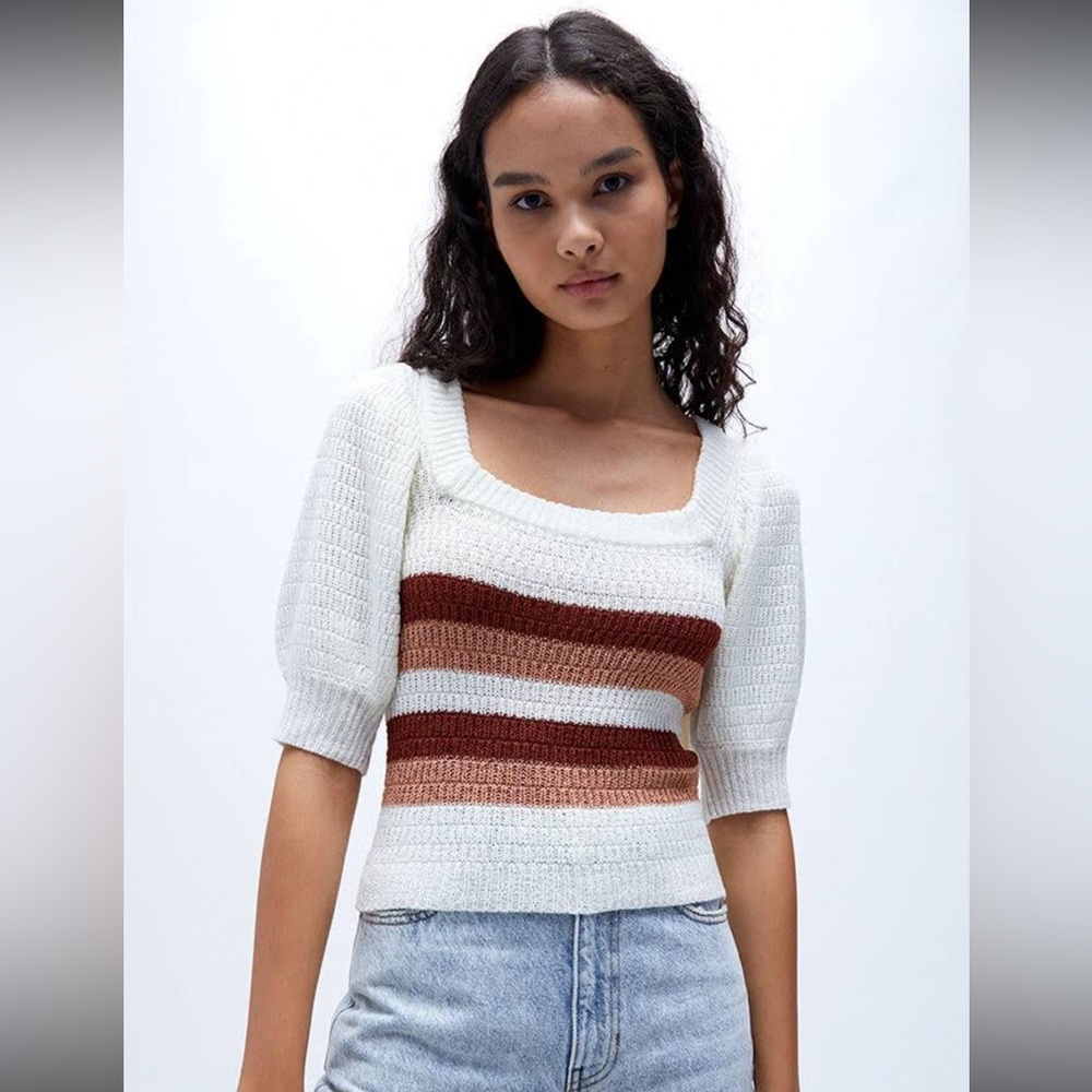 MINKPINK Kashan Stripe Knit Top